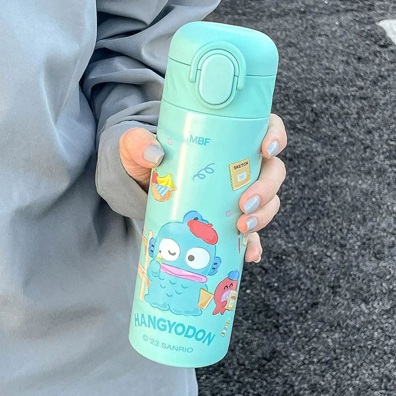 Termo Hello Kitty 420 ml – Acero inoxidable, diseño kawaii y tapa antifugas