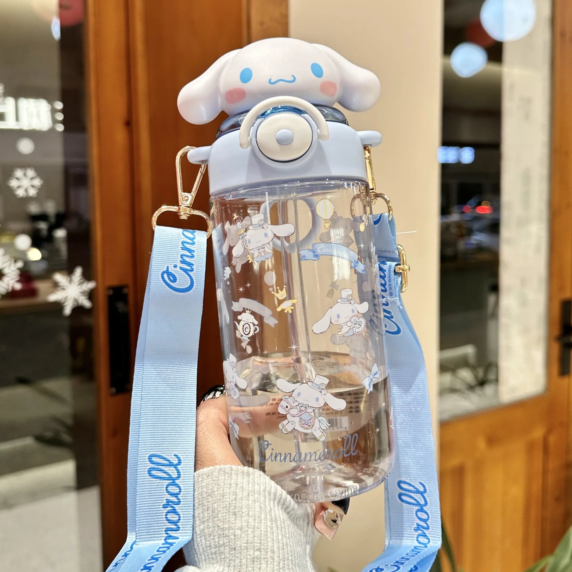 Cute Cartoon Sanrios Hello Kittys Kuromi My Melody Water Cup A Water Cup with A Straw Portable Gift Cup Festival Gift