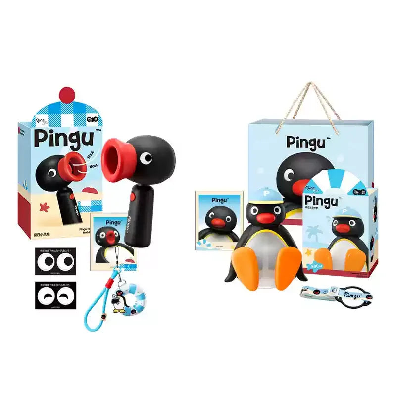 Authentic Pingu Series Summer Cup - Aesthetic Straw Tumbler For Girls, Large Capacity Cute Portable Water Bottle For Students &