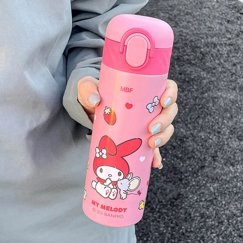 Termo Hello Kitty 420 ml – Acero inoxidable, diseño kawaii y tapa antifugas