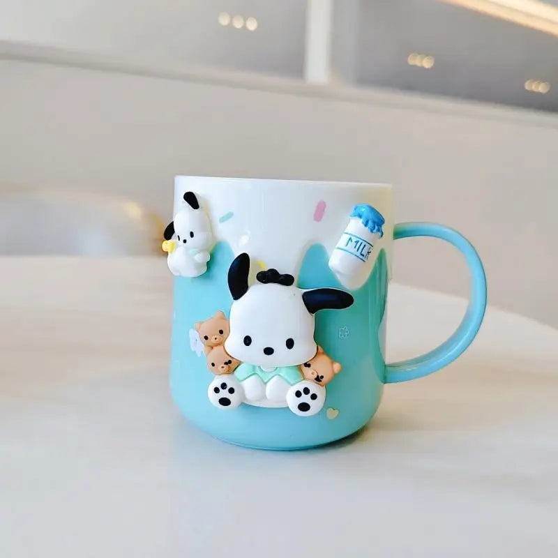 New Sanrios Kuromi Pochacco My Melody Toothbrush Cup Children Rinsing Cup Cute Cup Wash Cup Fashion Festival Small Gifts