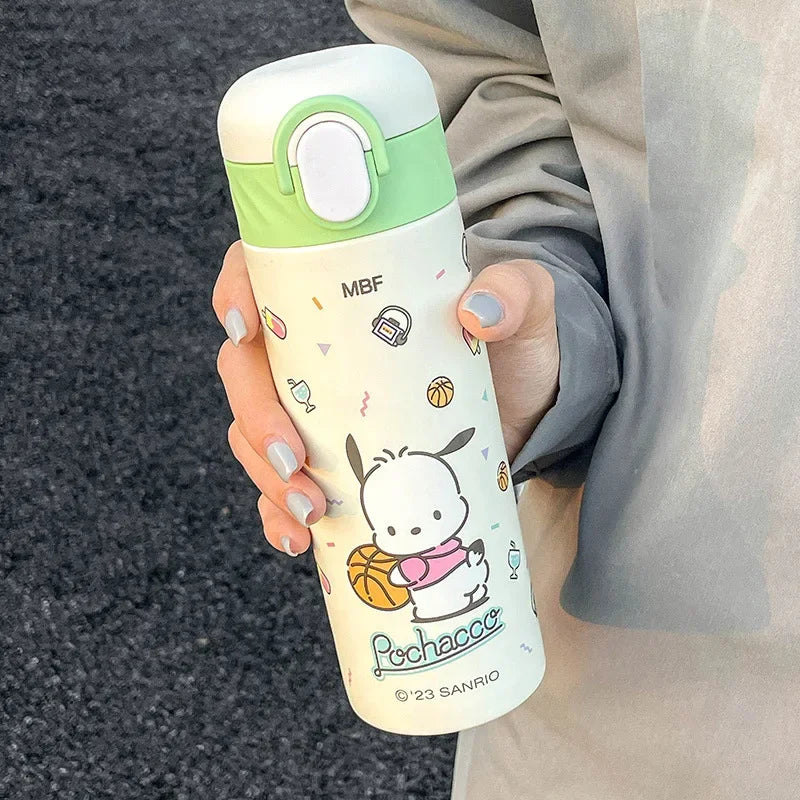 Termo Hello Kitty 420 ml – Acero inoxidable, diseño kawaii y tapa antifugas